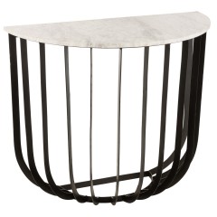 CONSOLE 180 MARBLE METAL 95 - CONSOLES, DESKS